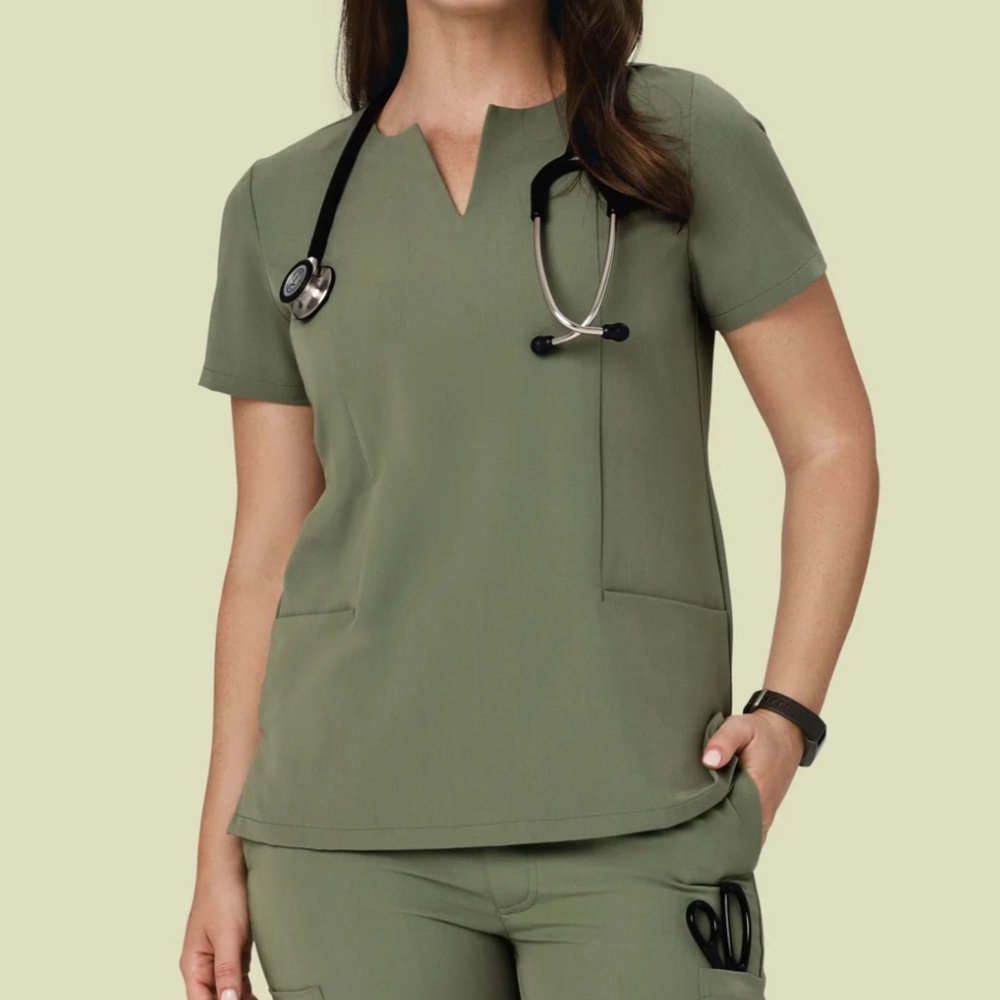 Mandala scrub top